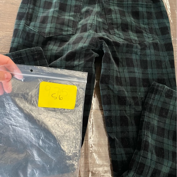 Velvet straight leg plaid pant - Picture 8 of 8